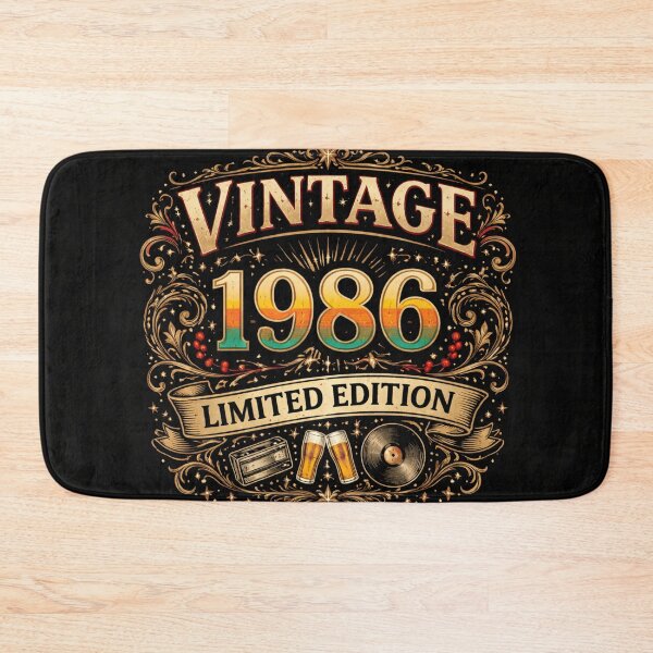 Item preview, Vintage 1986 Limited Edition Retro Birthday Design designed and sold by CLOUTKULT.