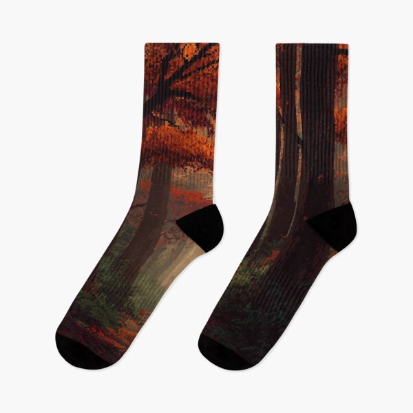 Item preview, Pixel Autumn Forest Path designed and sold by Rtymer.
