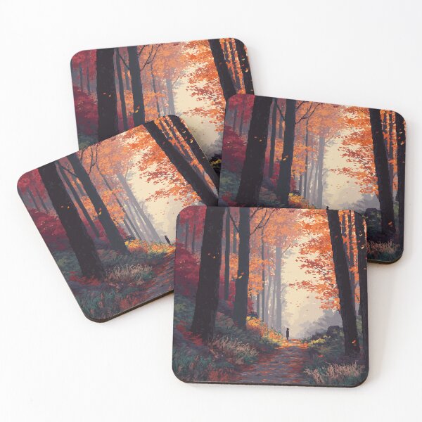 Item preview, Pixel Autumn Forest Path designed and sold by Rtymer.