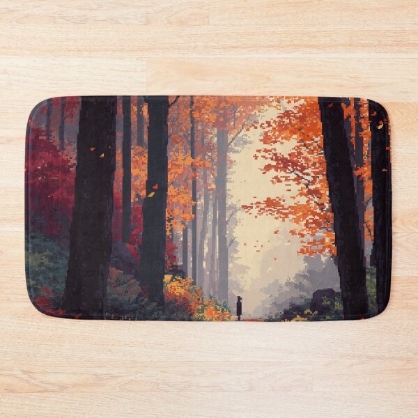 Item preview, Pixel Autumn Forest Path designed and sold by Rtymer.
