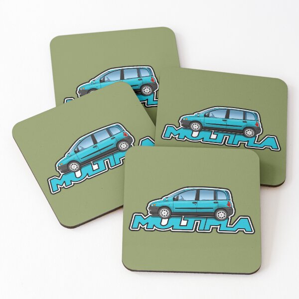 Item preview, Blue Fiat Multipla designed and sold by icgraphicdesign.