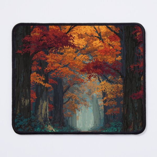Item preview, Pixel Autumn Forest Path designed and sold by Rtymer.