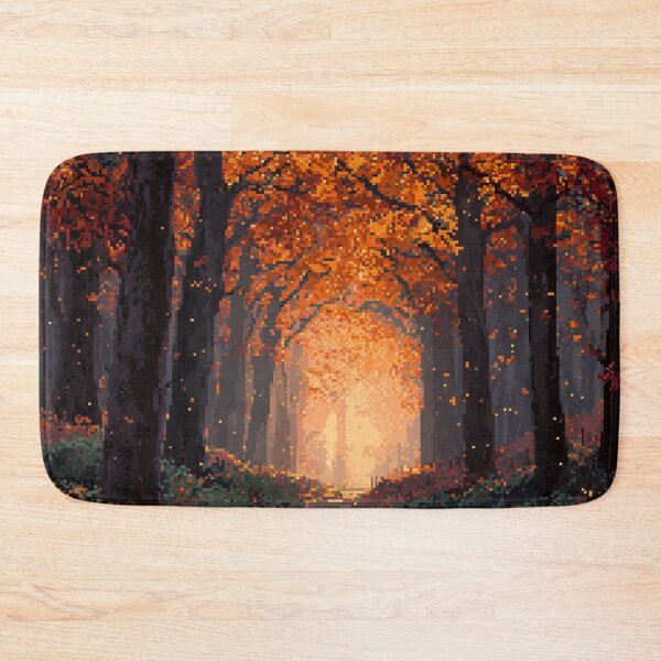 Item preview, Pixel Autumn Forest Path designed and sold by Rtymer.