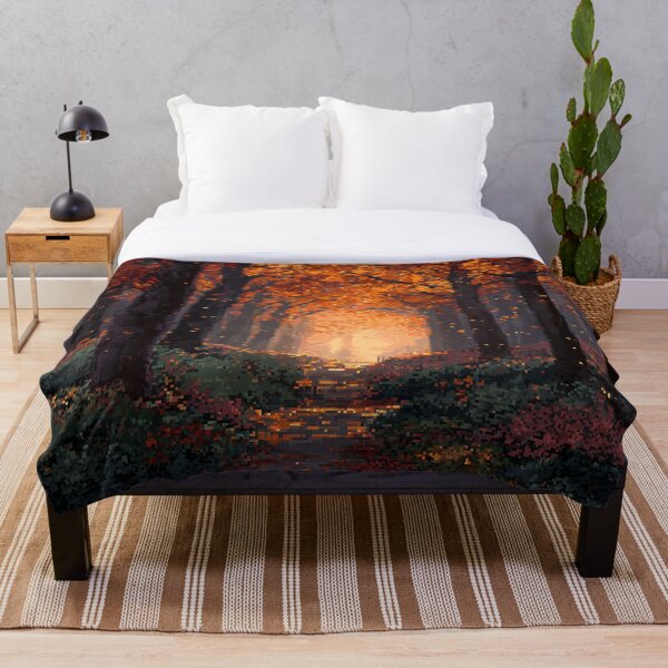 Item preview, Pixel Autumn Forest Path designed and sold by Rtymer.