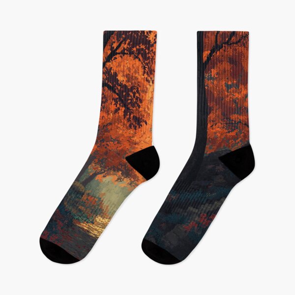Item preview, Pixel Autumn Forest Path designed and sold by Rtymer.