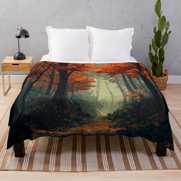 Item preview, Pixel Autumn Forest Path designed and sold by Rtymer.