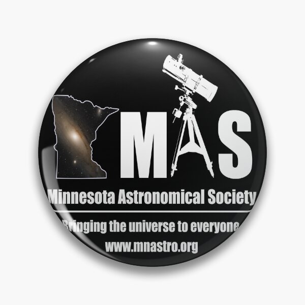 Artikelvorschau, Kunst der Galaxie der Minnesota Astronomical Society – Weiß auf Schwarz entworfen und verkauft von Minnesota Astronomical Society.