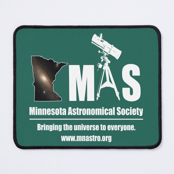 Item preview, Minnesota Astronomical Society Galaxy White on Black Art designed and sold by Minnesota Astronomical Society.