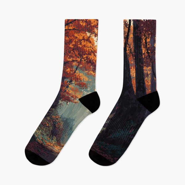 Item preview, Pixel Autumn Forest Path designed and sold by Rtymer.