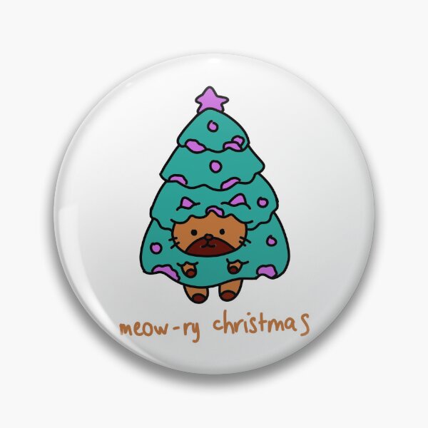 Item preview, Meowy Christmas Cute Cat Tree Funny Xmas Cat designed and sold by TomatiLove.
