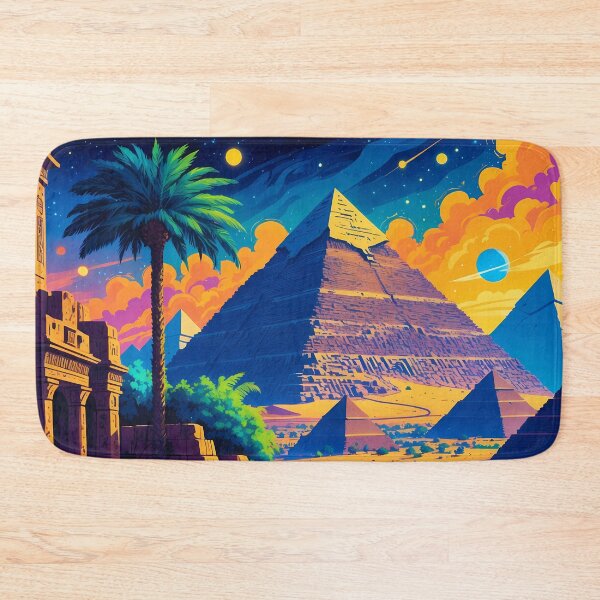 Item preview, Pyramids of Giza - Psychedelic Egyptian Art designed and sold by Lucid Dream Pixel.