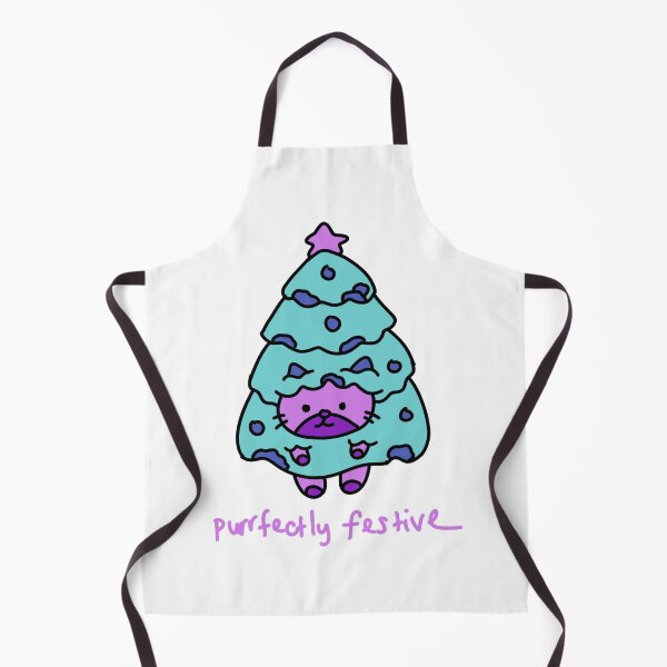 Item preview, Purrfectly Festive Cute Cat Christmas Tree Funny Xmas Cat designed and sold by TomatiLove.