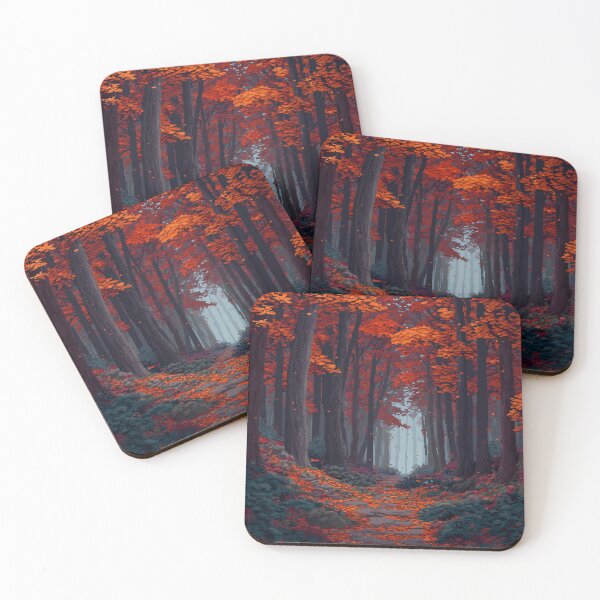 Item preview, Pixel Autumn Forest Path designed and sold by Rtymer.