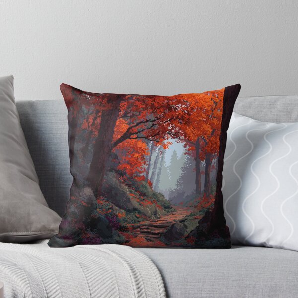 Item preview, Pixel Autumn Forest Path designed and sold by Rtymer.