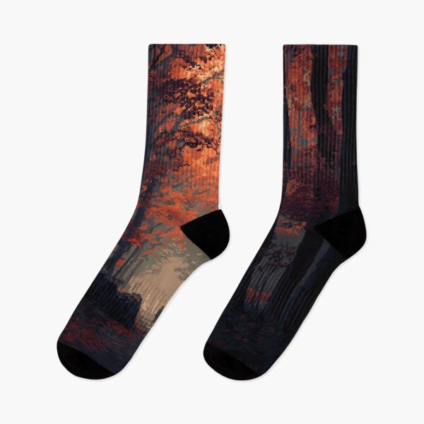 Item preview, Pixel Autumn Forest Path designed and sold by Rtymer.