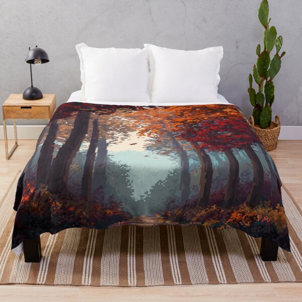 Item preview, Pixel Autumn Forest Path designed and sold by Rtymer.