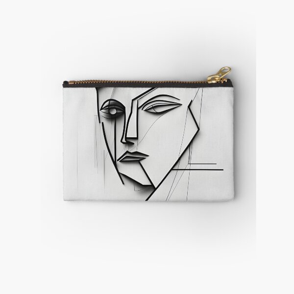 Item preview, Fragmented Female Portrait – Contemporary Abstract Art designed and sold by ArtFireGallery.