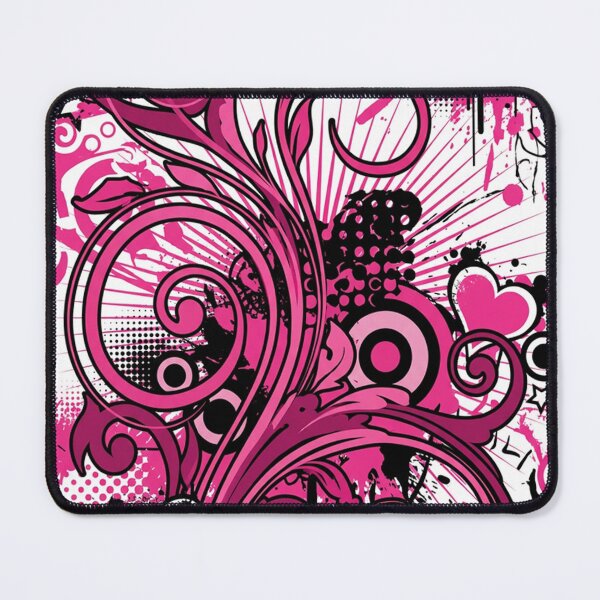 Item preview, Hot Pink Emo Hearts Grunge Swirl Y2K Aesthetic Art designed and sold by meliodaria.