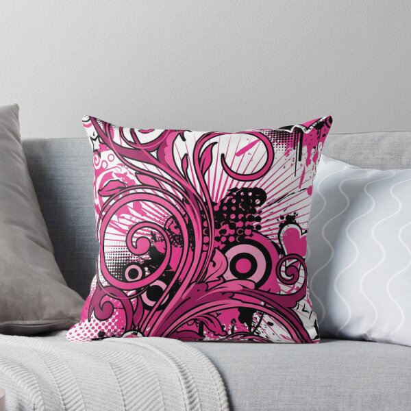 Item preview, Hot Pink Emo Hearts Grunge Swirl Y2K Aesthetic Art designed and sold by meliodaria.