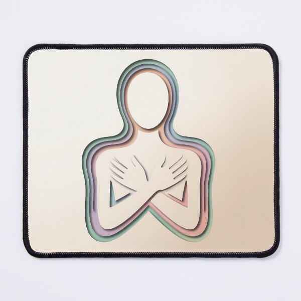 Item preview, Soft Wellness Self Love Hug Wall Art designed and sold by TrendMorphic.