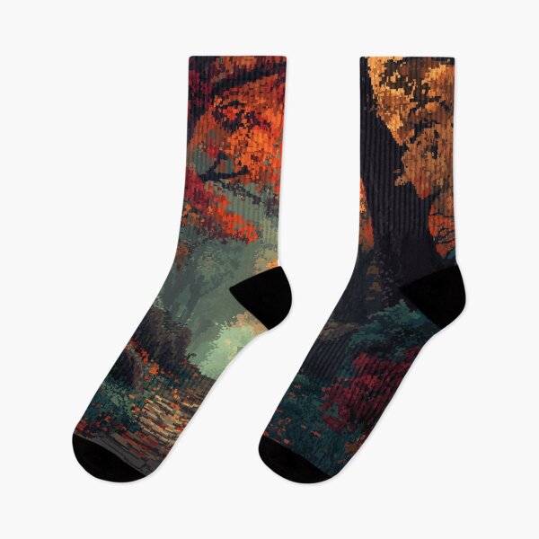 Item preview, Pixel Autumn Forest Path designed and sold by Rtymer.