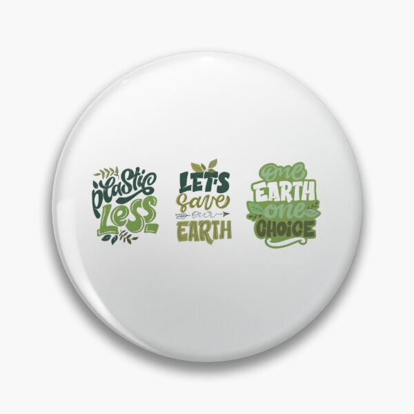 Item preview, Eco-Friendly Typography Bundle – Reduce Plastic, Save Earth, One Earth One Choice – Green Nature Quote Design designed and sold by Art Wave Studio.