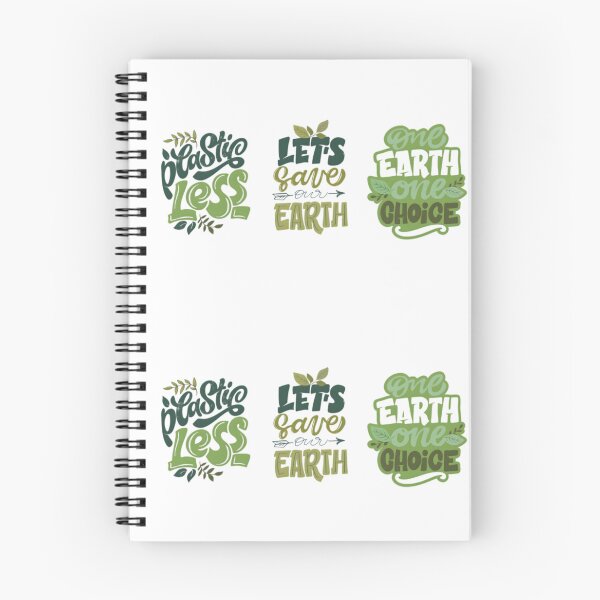 Item preview, Eco-Friendly Typography Bundle – Reduce Plastic, Save Earth, One Earth One Choice – Green Nature Quote Design designed and sold by Art Wave Studio.
