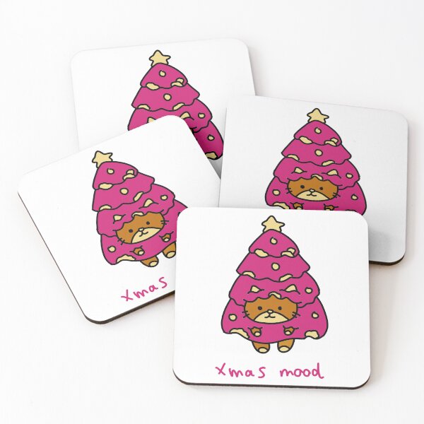 Item preview, Xmas Mood Cute Cat Christmas Tree Funny Holiday Cat designed and sold by TomatiLove.