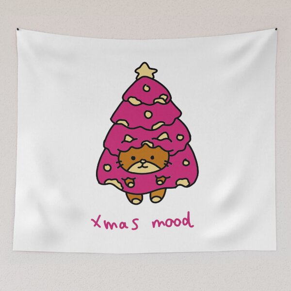 Item preview, Xmas Mood Cute Cat Christmas Tree Funny Holiday Cat designed and sold by TomatiLove.