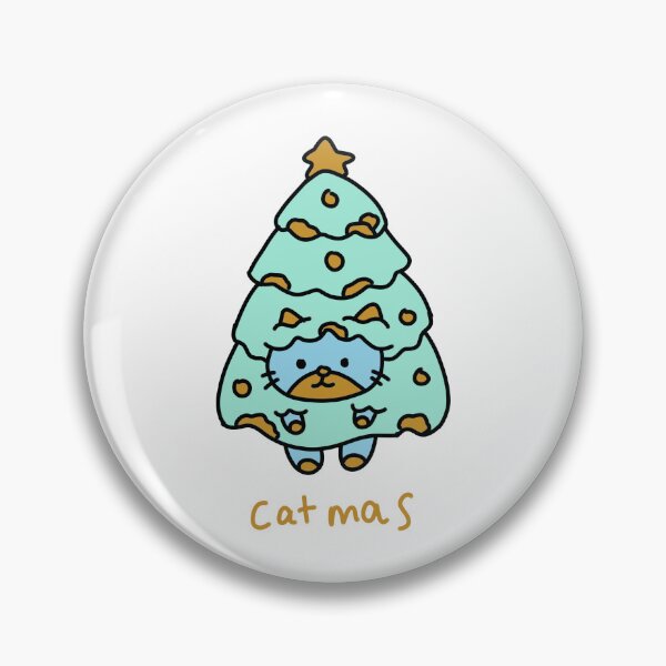 Item preview, Catmas Cute Cat Christmas Tree Funny Xmas Cat designed and sold by TomatiLove.