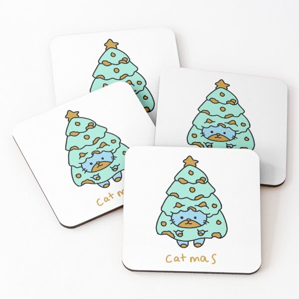 Item preview, Catmas Cute Cat Christmas Tree Funny Xmas Cat designed and sold by TomatiLove.