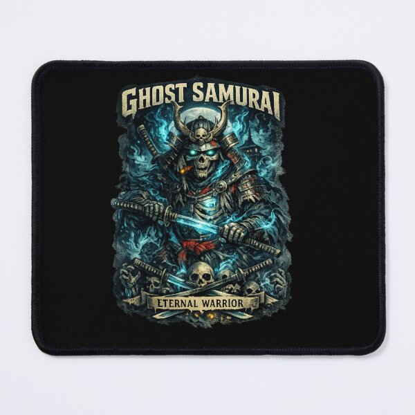 Item preview, Ghost Samurai - Eternal Warrior | Dark Japanese Skeleton Art designed and sold by CosmicSplendor.