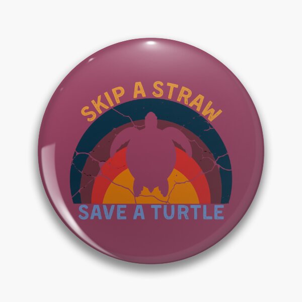 Item preview, Skip a Straw, Save a Turtle designed and sold by LuveraxArt.