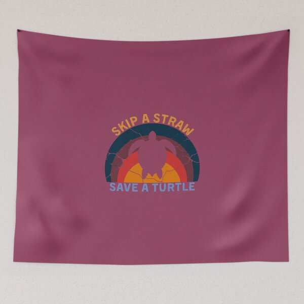 Item preview, Skip a Straw, Save a Turtle designed and sold by LuveraxArt.