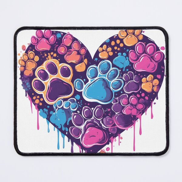 Item preview, Paw Print Heart designed and sold by DogLoveArt.