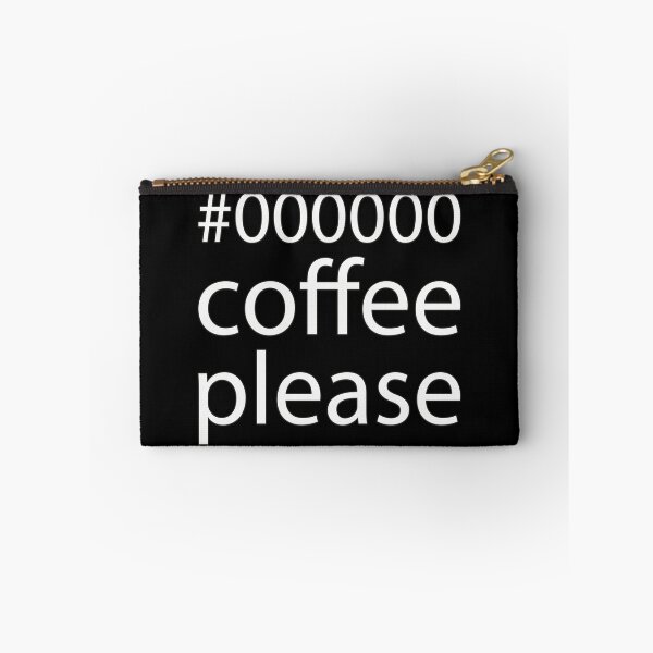 Item preview, #000000 Black Coffee Please designed and sold by CanvasKitchen.