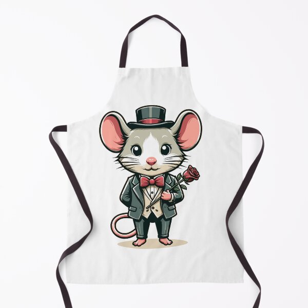 Item preview, Funny Mouse Gentleman with Rose Cute Romantic Design designed and sold by CyfroweMysli.