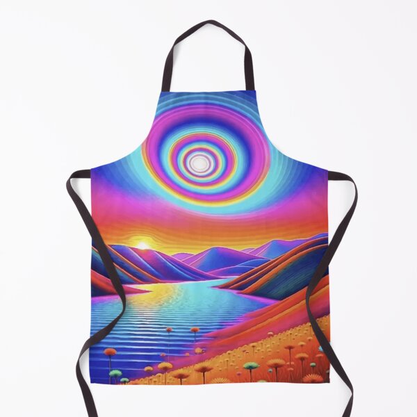 Item preview, Psychedelic River Sunset Surreal Landscape Art designed and sold by Far Out Goods.