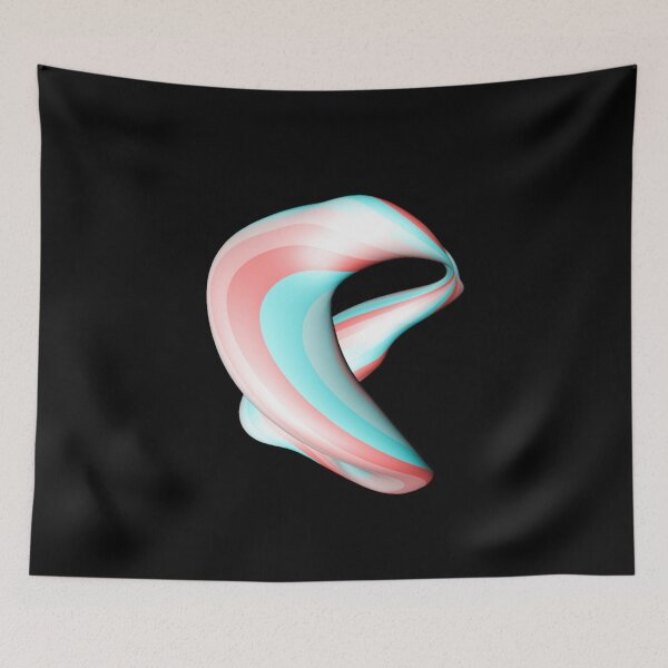 Item preview, Abstract Candy Twist 3D Ribbon Art designed and sold by LekkieStudioArt.
