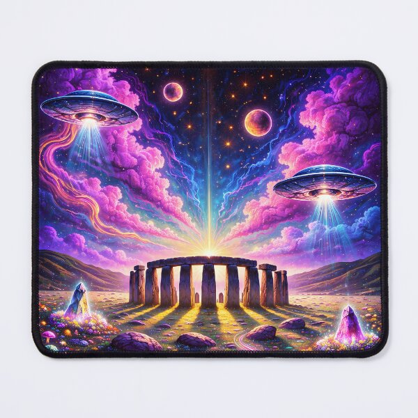 Item preview, Stonehenge - Psychedelic Alien Sky Art designed and sold by Lucid Dream Pixel.