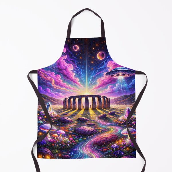 Item preview, Stonehenge - Psychedelic Alien Sky Art designed and sold by Lucid Dream Pixel.