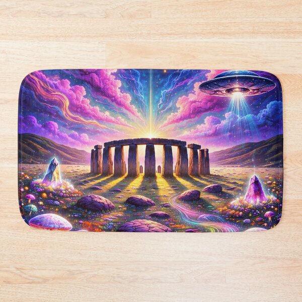 Item preview, Stonehenge - Psychedelic Alien Sky Art designed and sold by Lucid Dream Pixel.