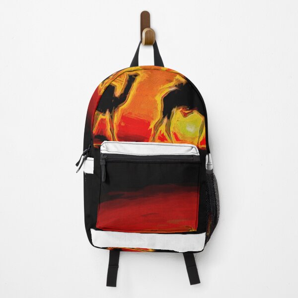 Item preview, Desert Camel Silhouettes Neon Sunset - Abstract Arabian Art designed and sold by NadalArtStudio.