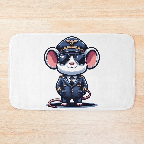 Item preview, Funny Mouse Pilot Gift Cute Aviation Lover Design designed and sold by CyfroweMysli.