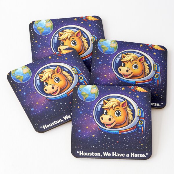 Item preview, Houston, We Have a Horse. designed and sold by inkstablestudio.