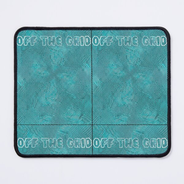 Item preview, Cyan Moiré Optical Illusion - Abstract 3D Wavy Grid designed and sold by SlavicKemp.