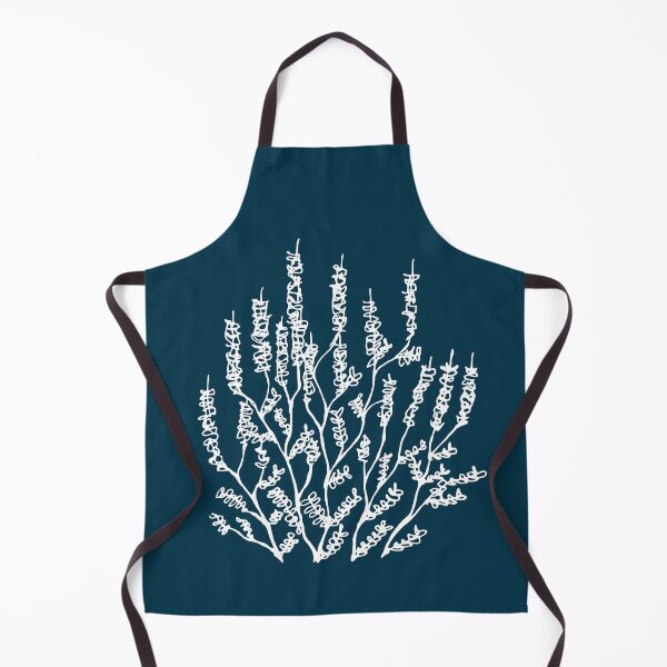 Item preview, Small Bush, Line Drawing Symmetric Minimalist Aesthetic Natural Design Midnight Blue designed and sold by SWSandraWechner.