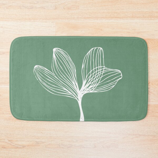 Item preview, Botanical Minimalist Symmetrical Line Drawing II, Mint Green designed and sold by SWSandraWechner.