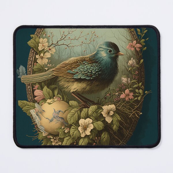 Item preview, Christos Anesti – Vintage Bird Nest Easter Greeting designed and sold by EmeraldeaArt.