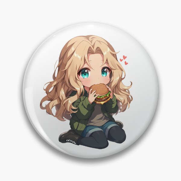 Item preview, Kay Girls und Panzer Chibi Burger Cheer designed and sold by earlobejerk.